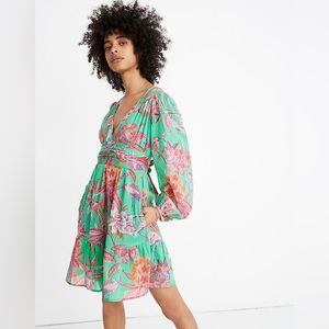 NWT Banjanan Peony Tie Waist Mini Dress
